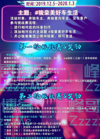 潮州骏荣#骏荣美好车生活 抖音挑战赛（截止1月3日）