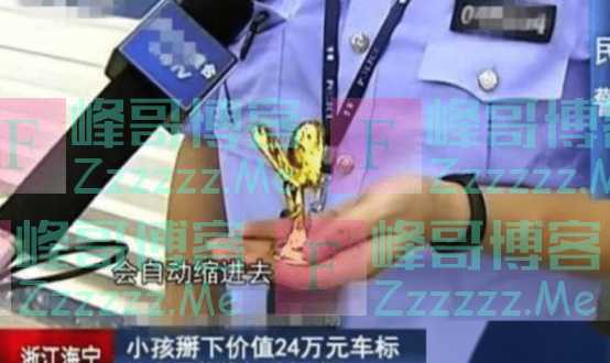 劳斯莱斯车标被熊孩掰断,索赔24万,家长:你有钱还要我赔?