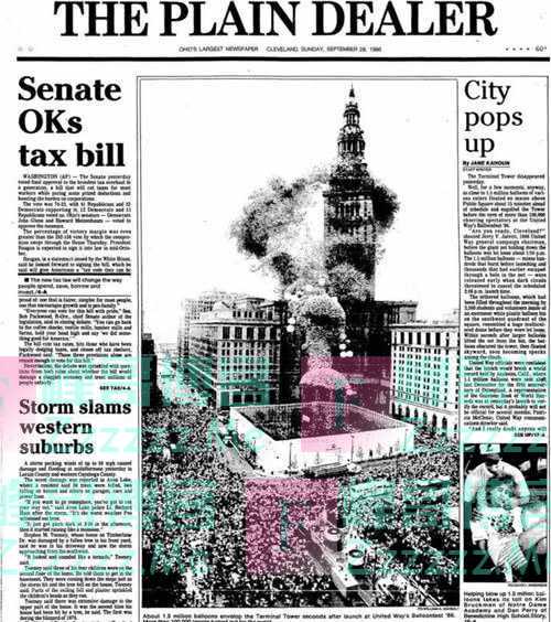 34年前,美国人同时放飞150万个气球,引发了什么后果?