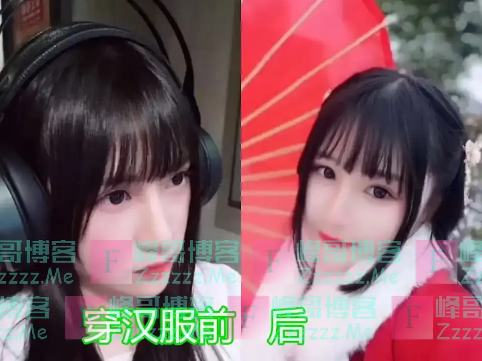 “汉服娘”的专属魅力,看到穿汉服前后对比,男友:能带我一个不