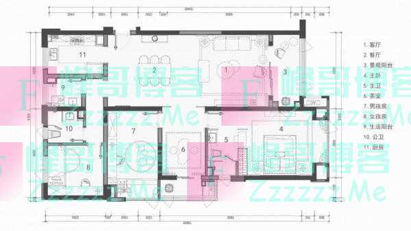 143平的新中式风大宅，典雅大气的家，怎么看都很有档次