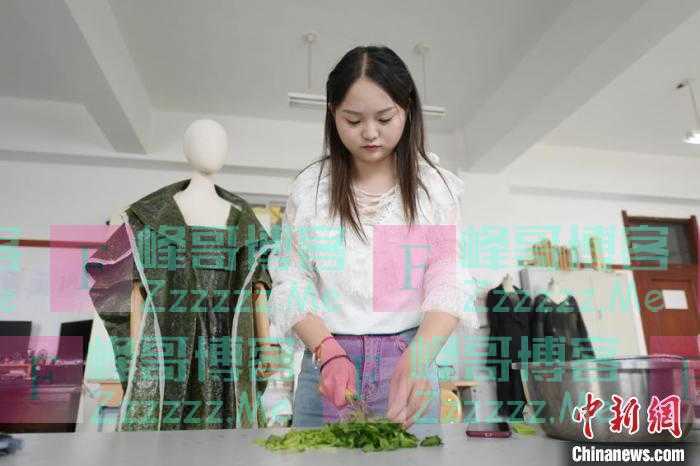 吉林女大学生自创可食用服装