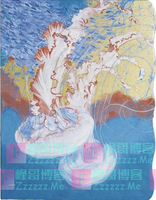 鉴赏｜她笔下的水母宛如在画中游动漂浮