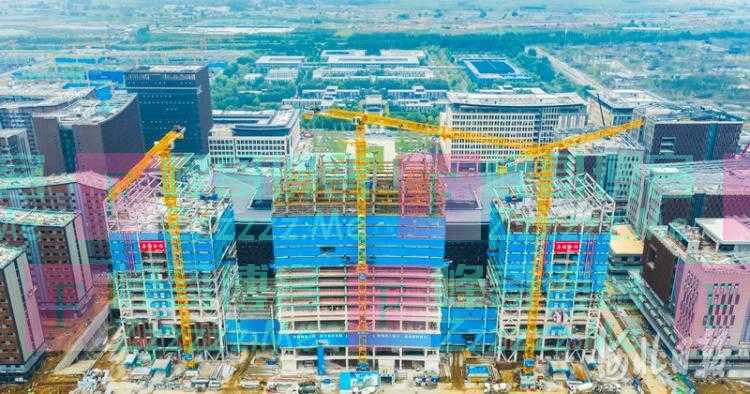 雄安商务服务中心三标段项目塔楼封顶