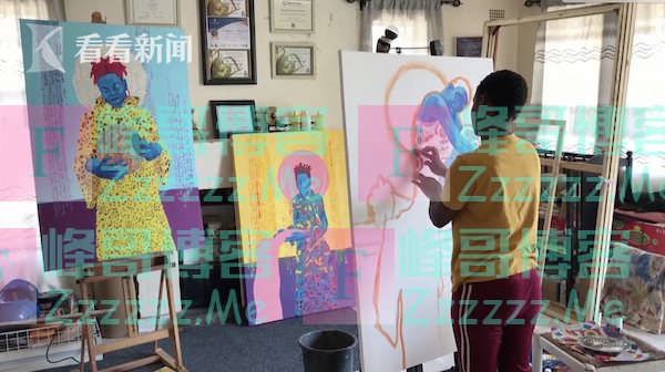 看到旧纸币就愤怒?津巴布韦艺术家用它作画治愈