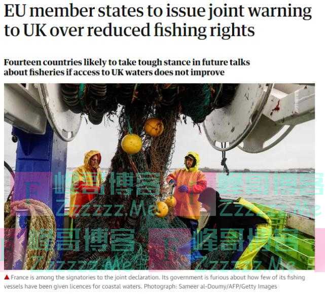 关系接近破裂!英媒:欧盟14国将就限制捕鱼权向英国发出警告