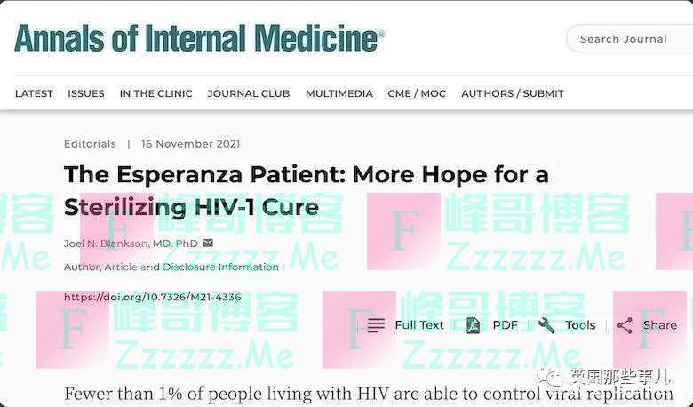 全球第二个艾滋病自我痊愈的患者出现了！不药而愈抗艾又有新希望