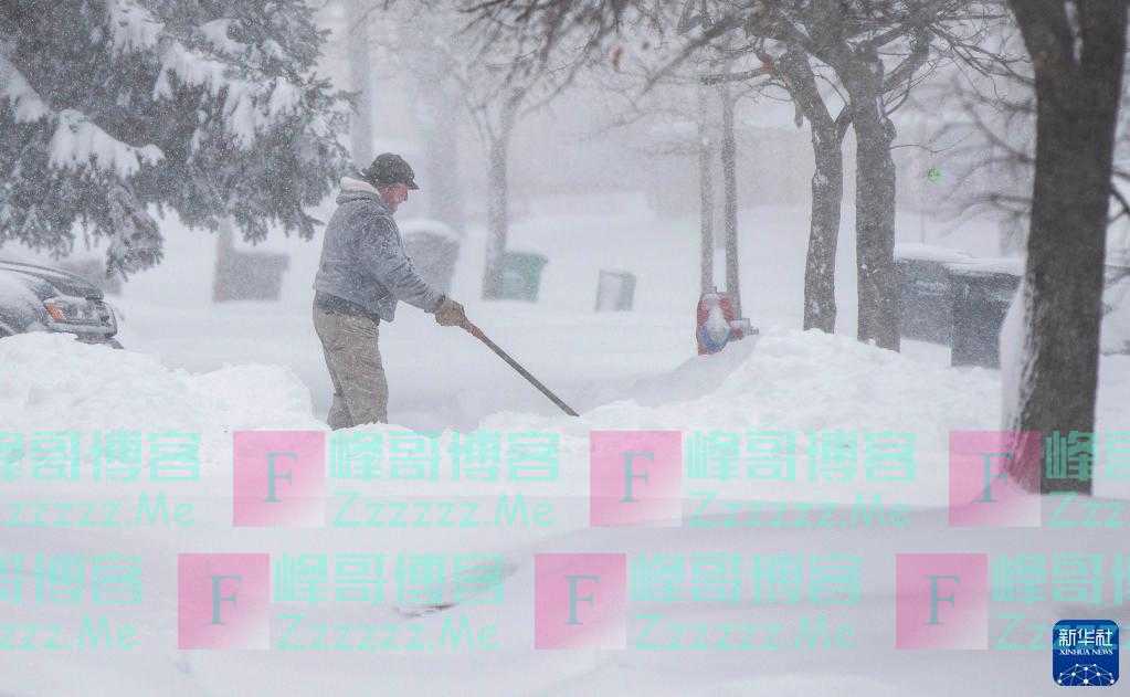 暴风雪袭击加拿大大多伦多地区