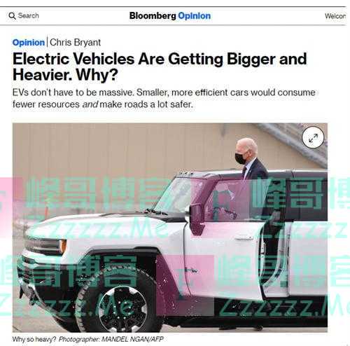 美国家用电动车巨型化：造得像“坦克”，想说环保不容易