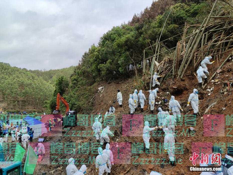 救援力量继续在东航空难核心区进行搜救