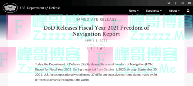 美军又发布，涉及中国最多！