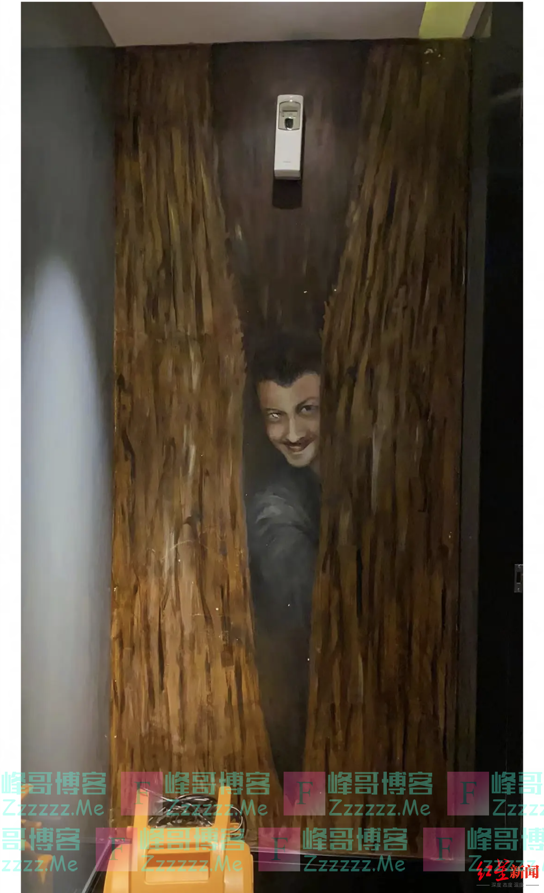 评论｜商场女厕画“偷窥男”，别以艺术的名义冒犯人