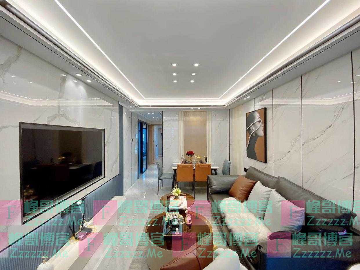 76㎡小三居：9W搞定现代轻奢风