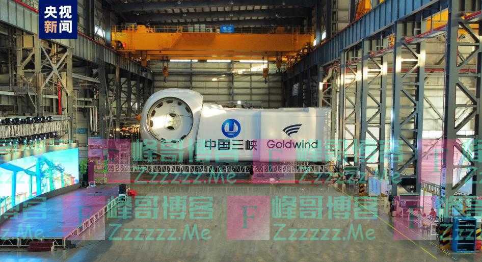 全球最大！16兆瓦超大容量海上风电机组下线，轮毂高度相当于一座50层大楼