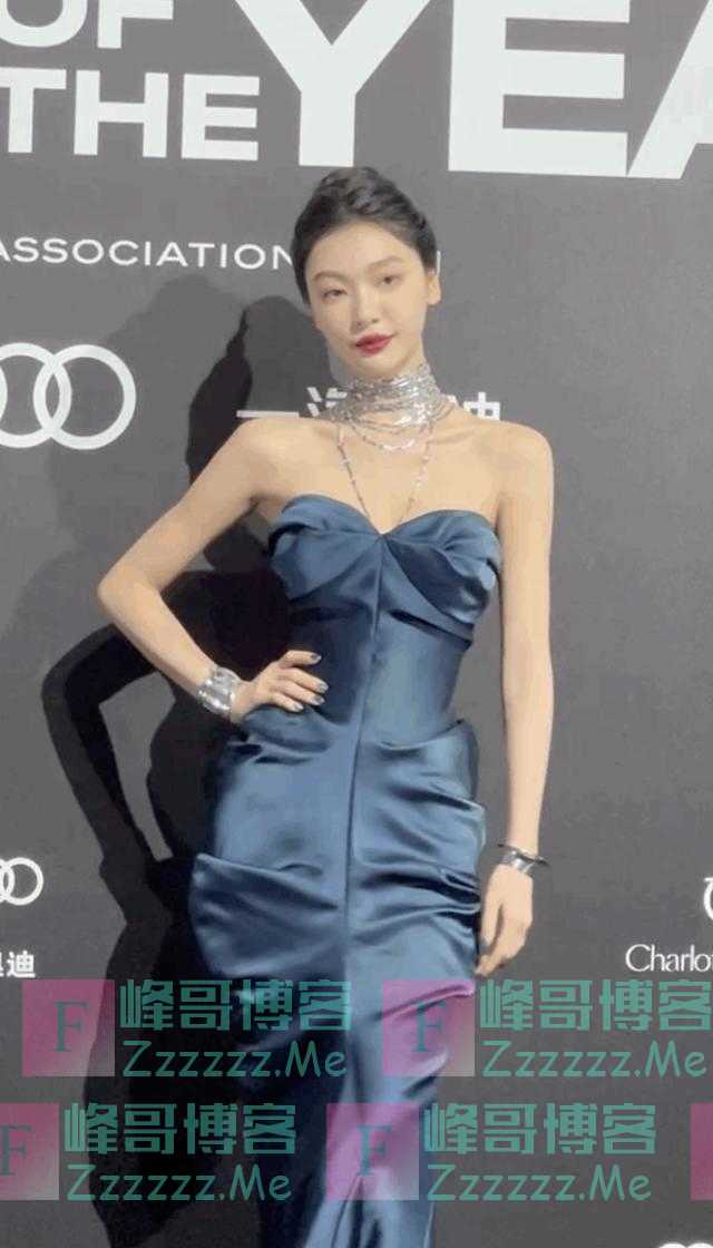 GQ红毯，“甜星”田曦薇的装扮真的有点大胆