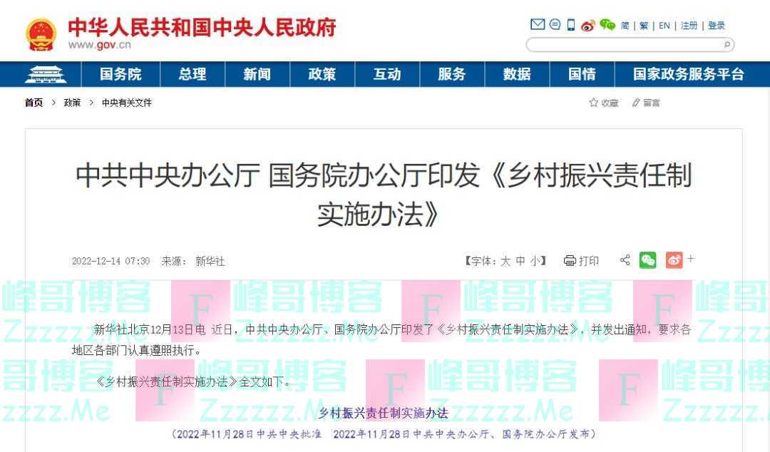 对话｜乡村振兴责任制，怎样落实？