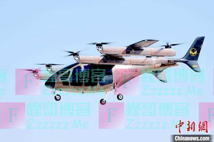 中国企业自主研发的5座纯电动力垂直起降载人航空器第二次试飞成功