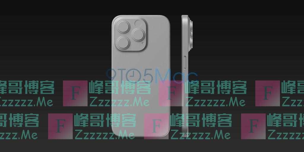 苹果iPhone 15 Pro渲染图曝光:改用USB-C端口、相机更凸起