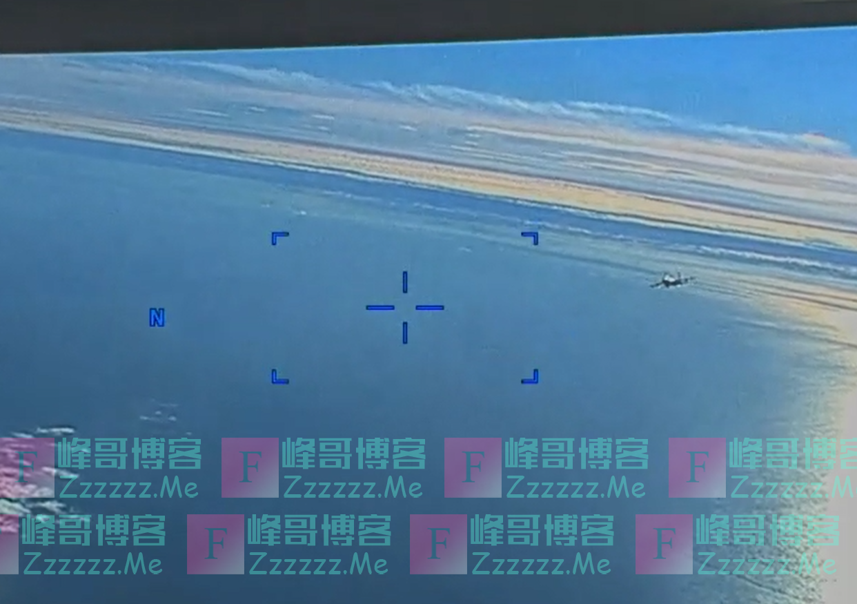 美军公布现场视频，俄战机对无人机倾泻燃油