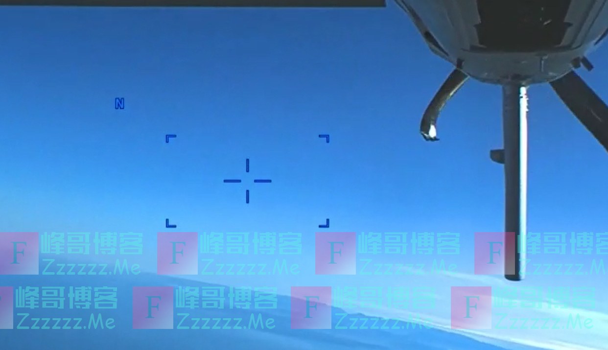 美军公布现场视频，俄战机对无人机倾泻燃油