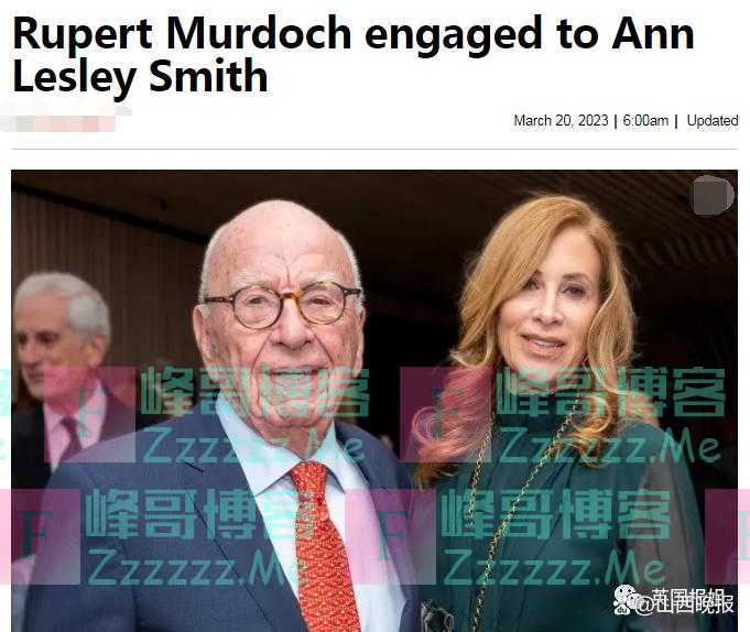 92岁默多克又要结婚！刚离婚半年就结第五次婚，网友嘲：又来一个争1200亿遗产的