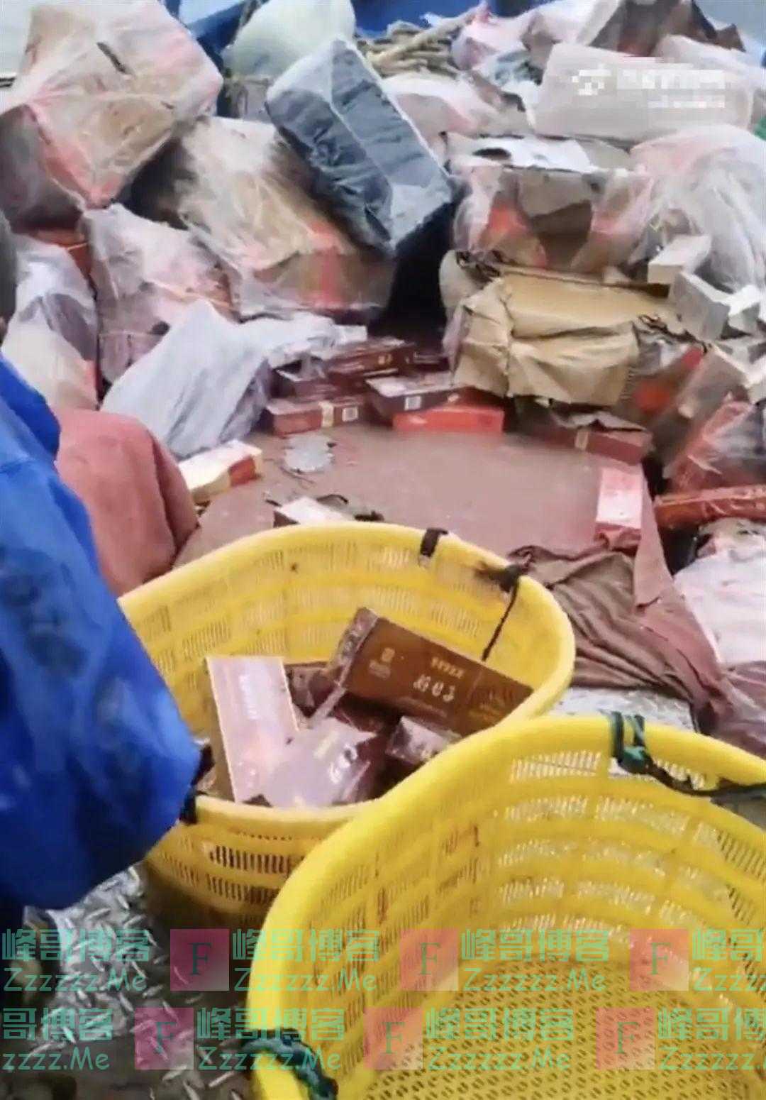 大量名牌香烟，渔民边捞边喊“发财啦”……烟草部门介入
