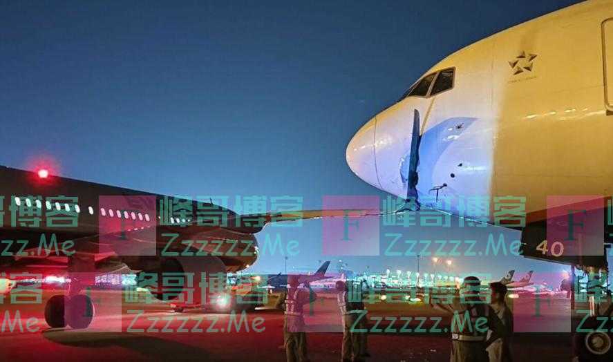 突发！空客撞上波音777！现场图→