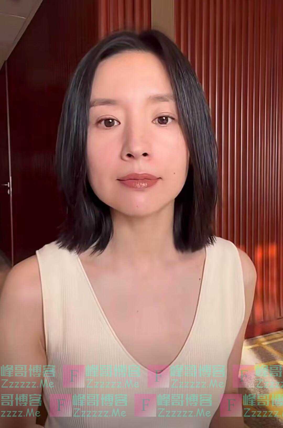 离开了美颜滤镜之后的董洁,原来长这样!