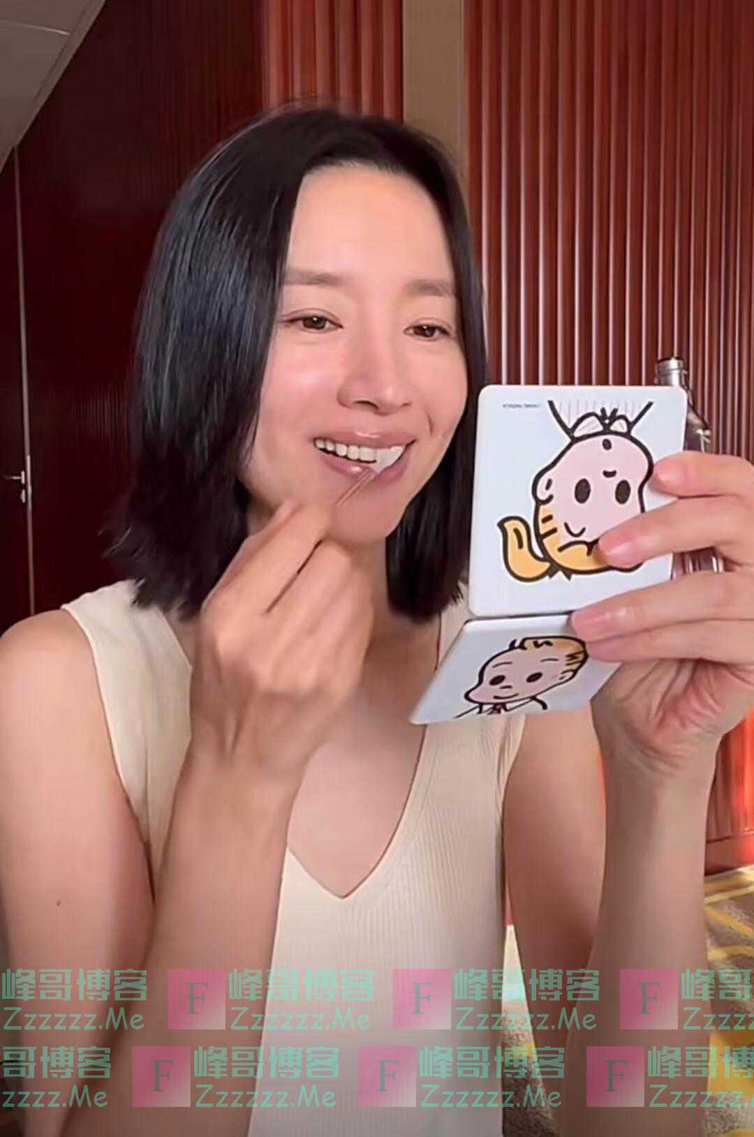 离开了美颜滤镜之后的董洁,原来长这样!