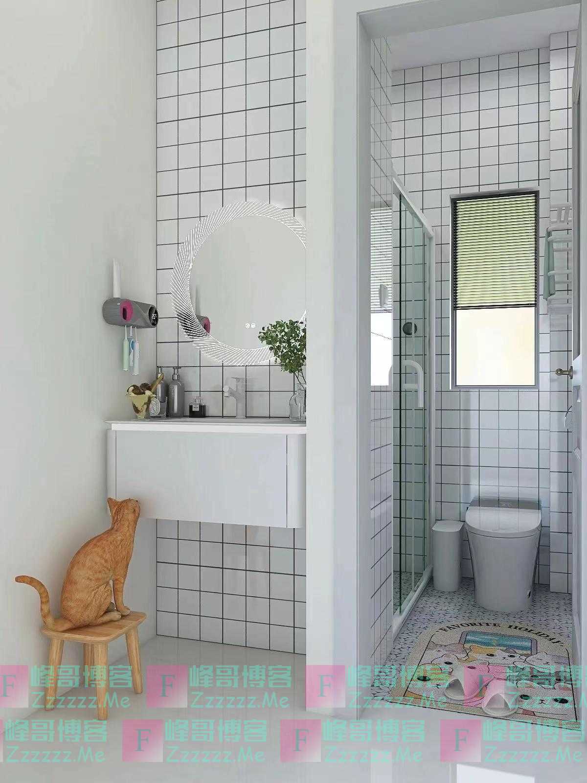 广州小姐姐凭“2.36㎡卫生间做干湿分离”而封神，设计师：太绝了