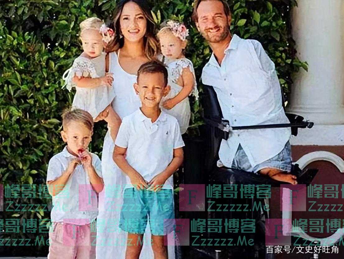 天生没有四肢，靠口才身价过亿，后娶了亚裔娇妻，他还生了4个娃