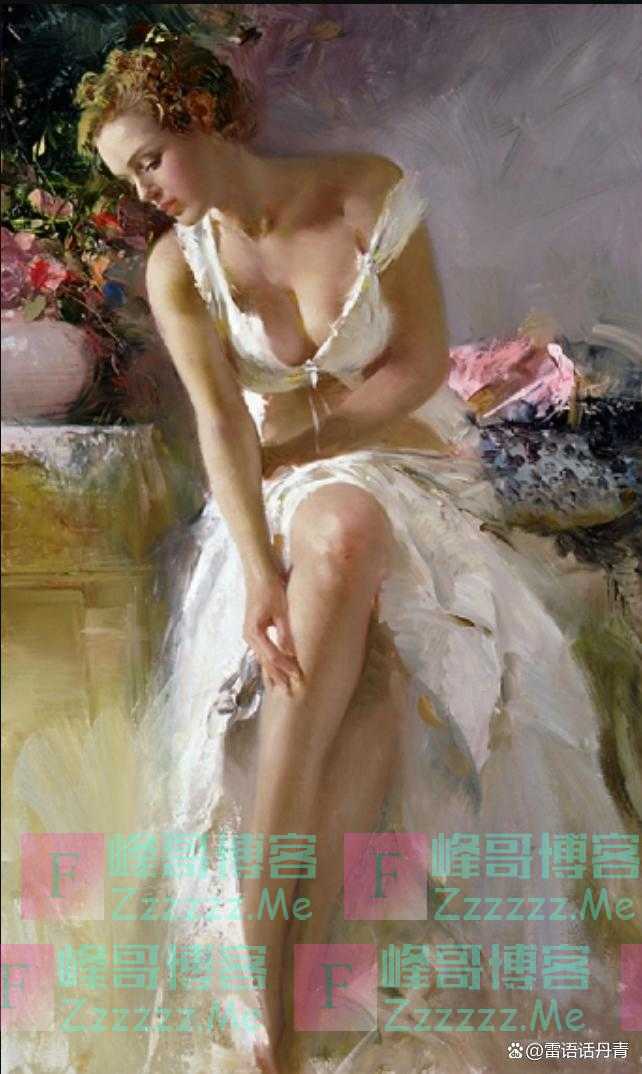 画笔下性感妩媚的闺中美女——从小在美女圈中长大的艺术大师皮诺