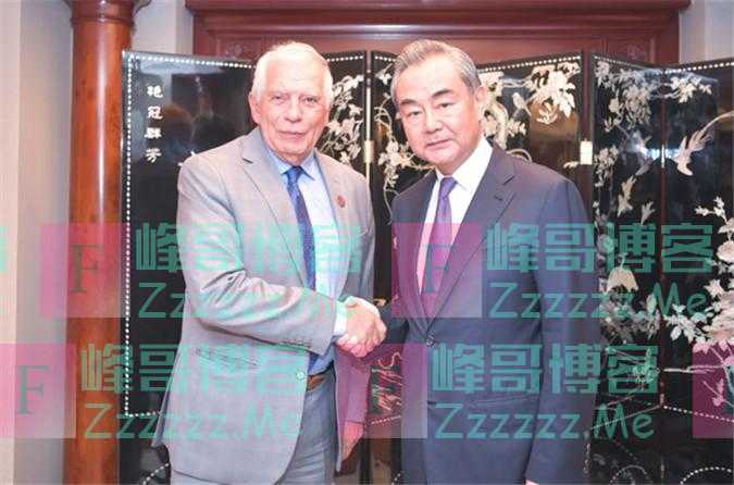 当着王毅的面,博雷利表示,台湾不是一个国家,欧盟无意针对中国