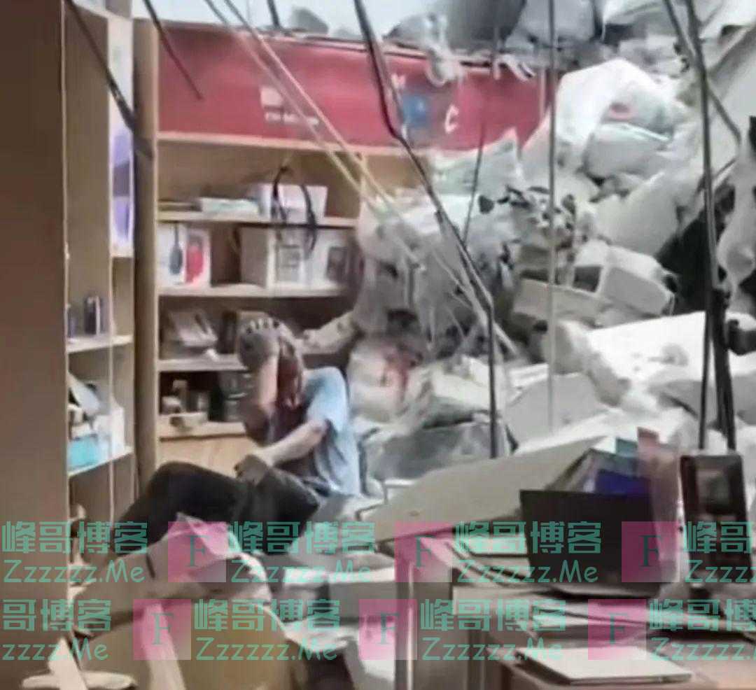 突发！温州一大厦内楼层坍塌