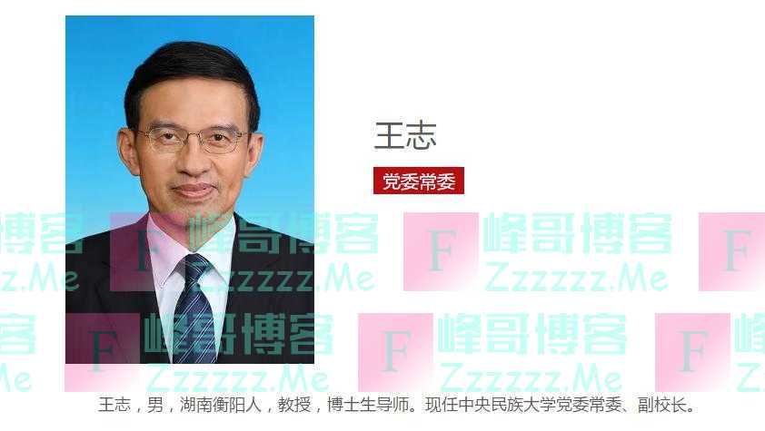 王志，履新职