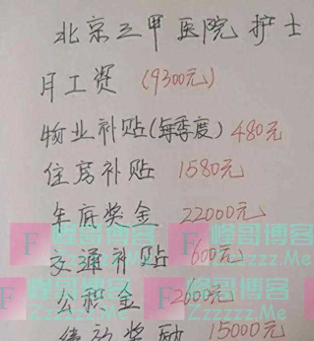 曝光一张北京三甲护士工资单:揭开真相,谁在说谎一目了然!