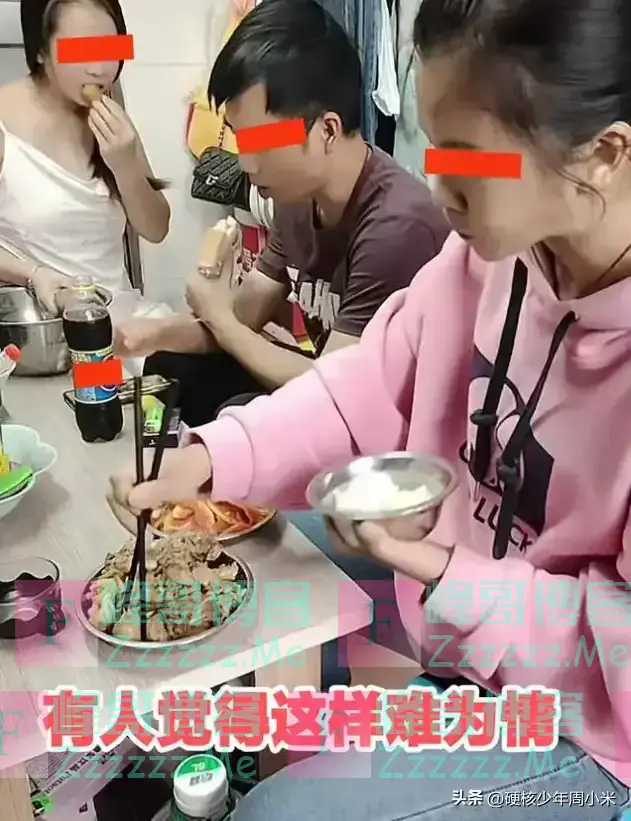 生活不易!广东2女1男合租一单间,晚饭各吃各的:我们都是AA