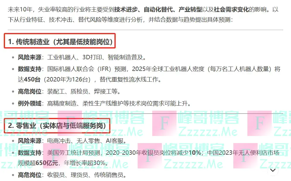 DeepSeek预言：未来十年有可能会面临失业的岗位！