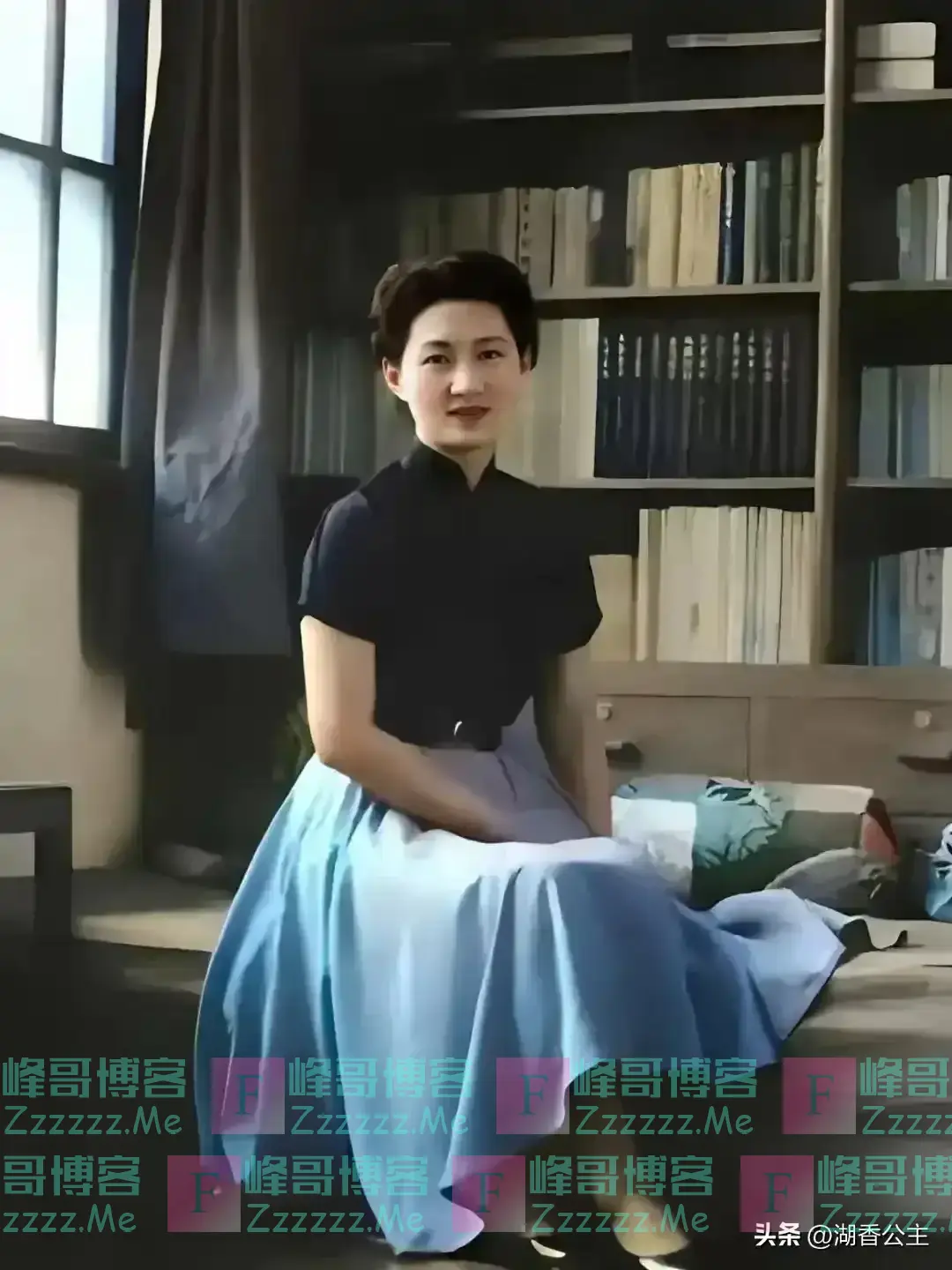 张学良的夫人赵一荻有多美?1928年在香山留影,她16岁,气质不凡